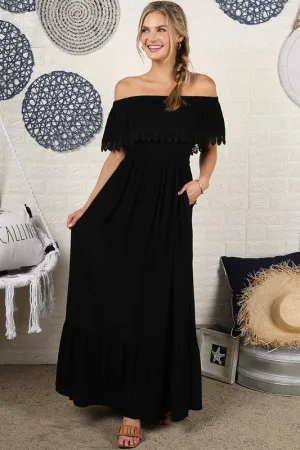 Ninexis Off the Shoulder Flowy Maxi Dress