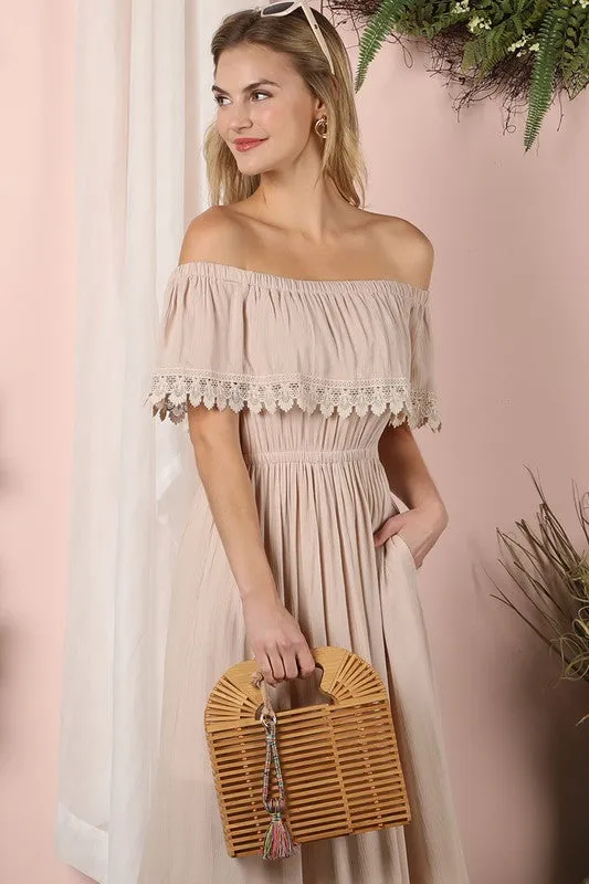 Ninexis Off the Shoulder Flowy Maxi Dress