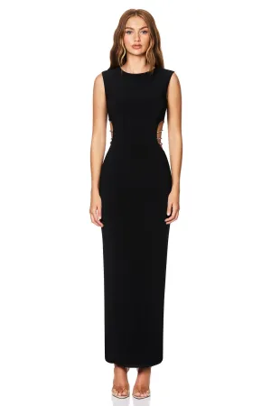 NOOKIE Mila Gown (Black Diamante)