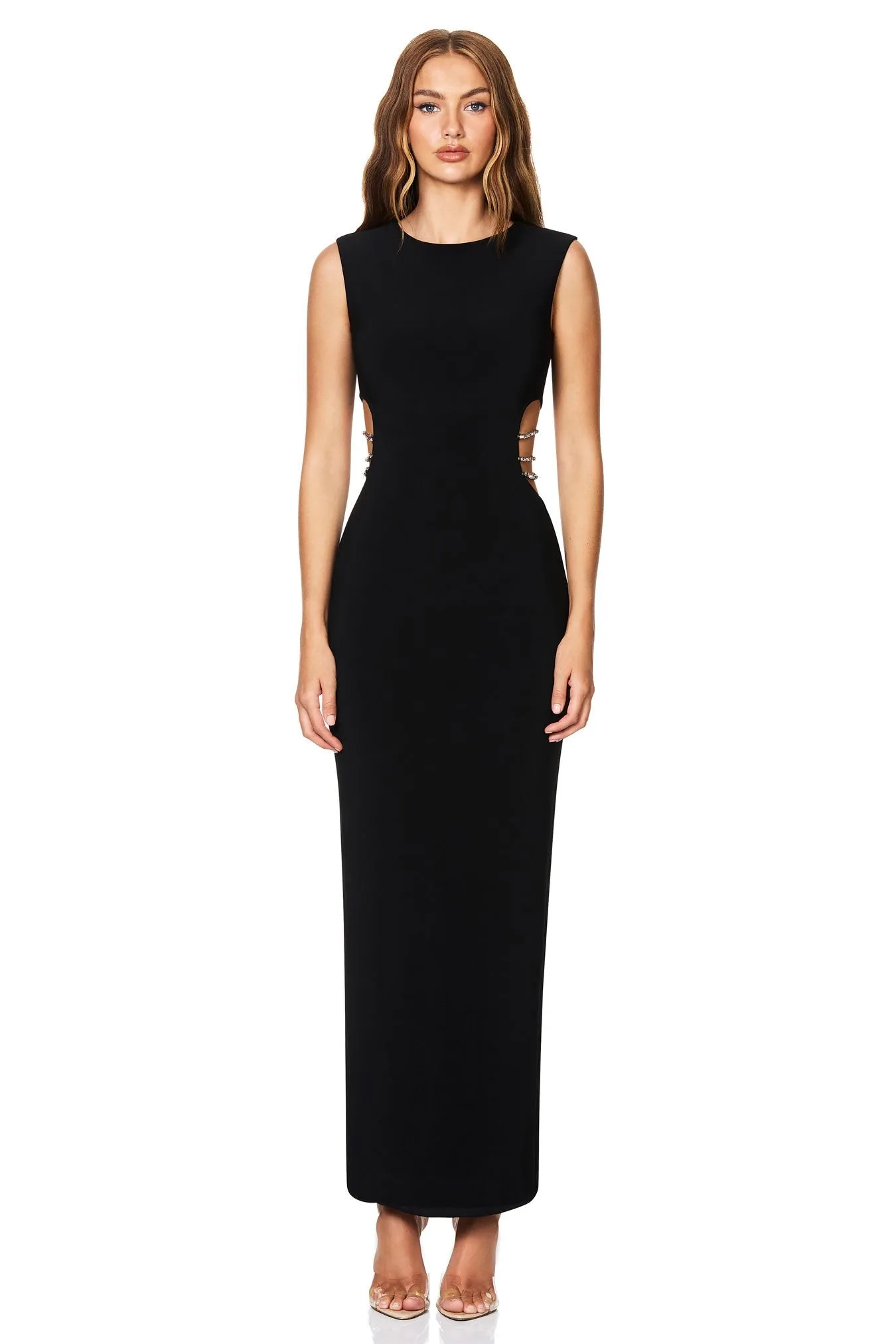 NOOKIE Mila Gown (Black Diamante)