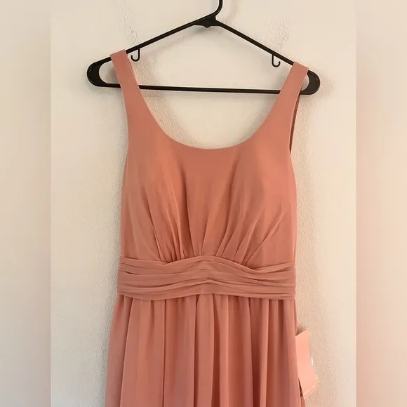 NWT Birdy Grey Jan Bridesmaid Maxi Dress in Rose Quartz Pink Size Small