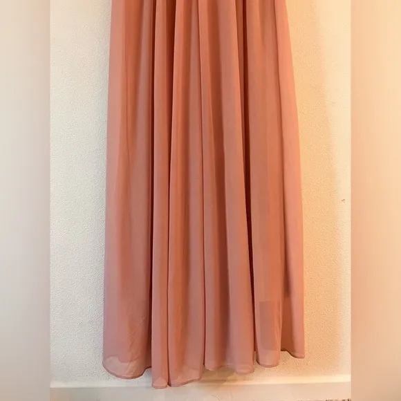 NWT Birdy Grey Jan Bridesmaid Maxi Dress in Rose Quartz Pink Size Small