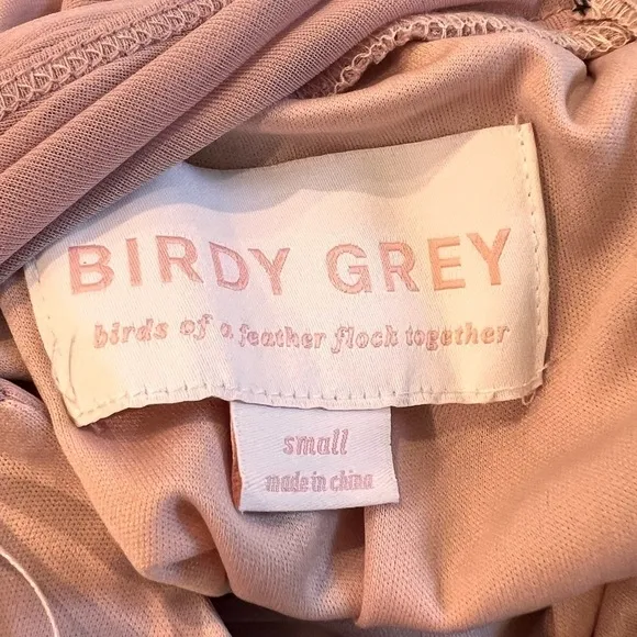 NWT Birdy Grey Jan Bridesmaid Maxi Dress in Rose Quartz Pink Size Small
