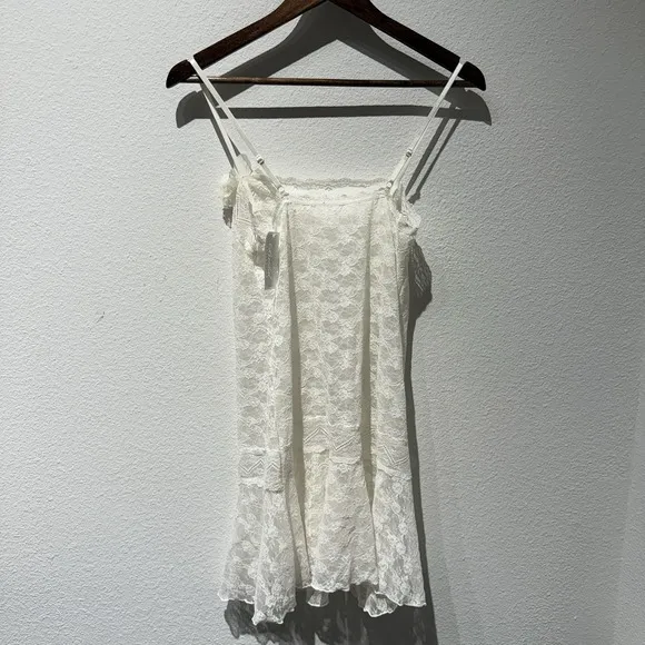 NWT Hanky Panky Babydoll Floral Lace Bridal Collection Pleated Chemise Sz Small