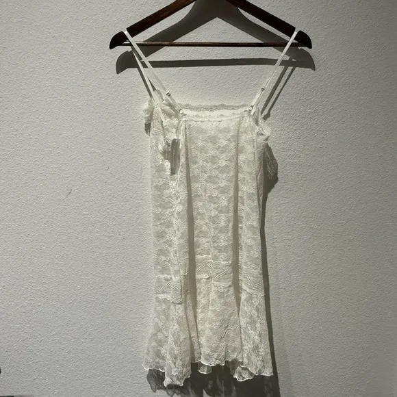 NWT Hanky Panky Babydoll Floral Lace Bridal Collection Pleated Chemise Sz Small
