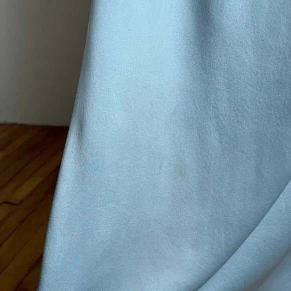 NWT J. CREW COLLECTION Blue Silk Maxi Skirt