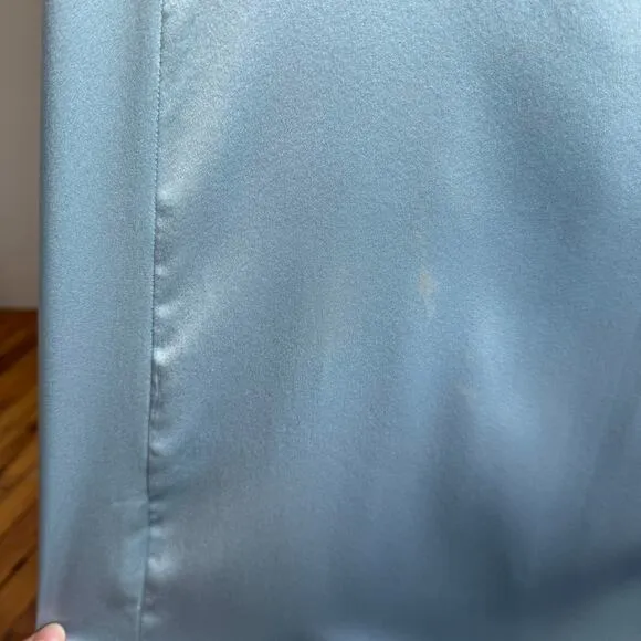 NWT J. CREW COLLECTION Blue Silk Maxi Skirt