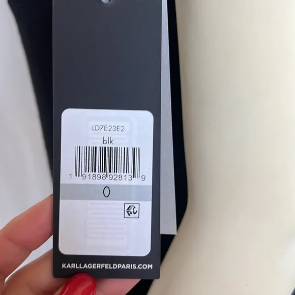 NWT Karl Lagerfeld Paris Black Bodycon Cocktail Dress