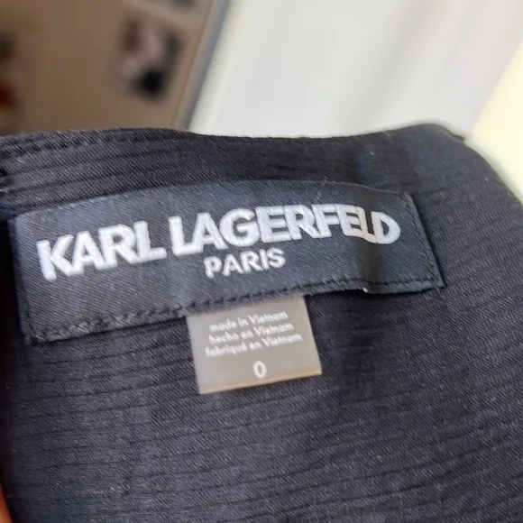 NWT Karl Lagerfeld Paris Black Bodycon Cocktail Dress