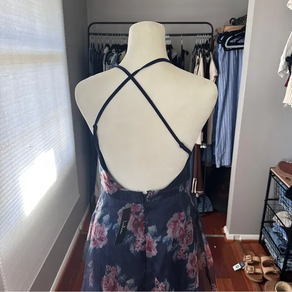 NWT Lulu's | Blooming Adoration Floral Organza Maxi Dress | Size Small