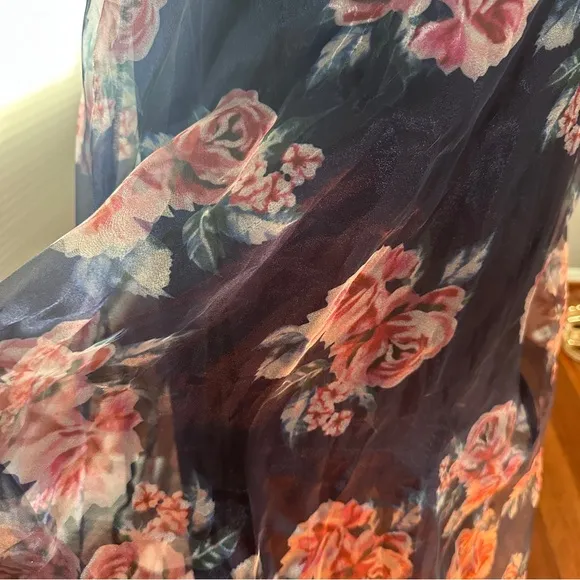 NWT Lulu's | Blooming Adoration Floral Organza Maxi Dress | Size Small