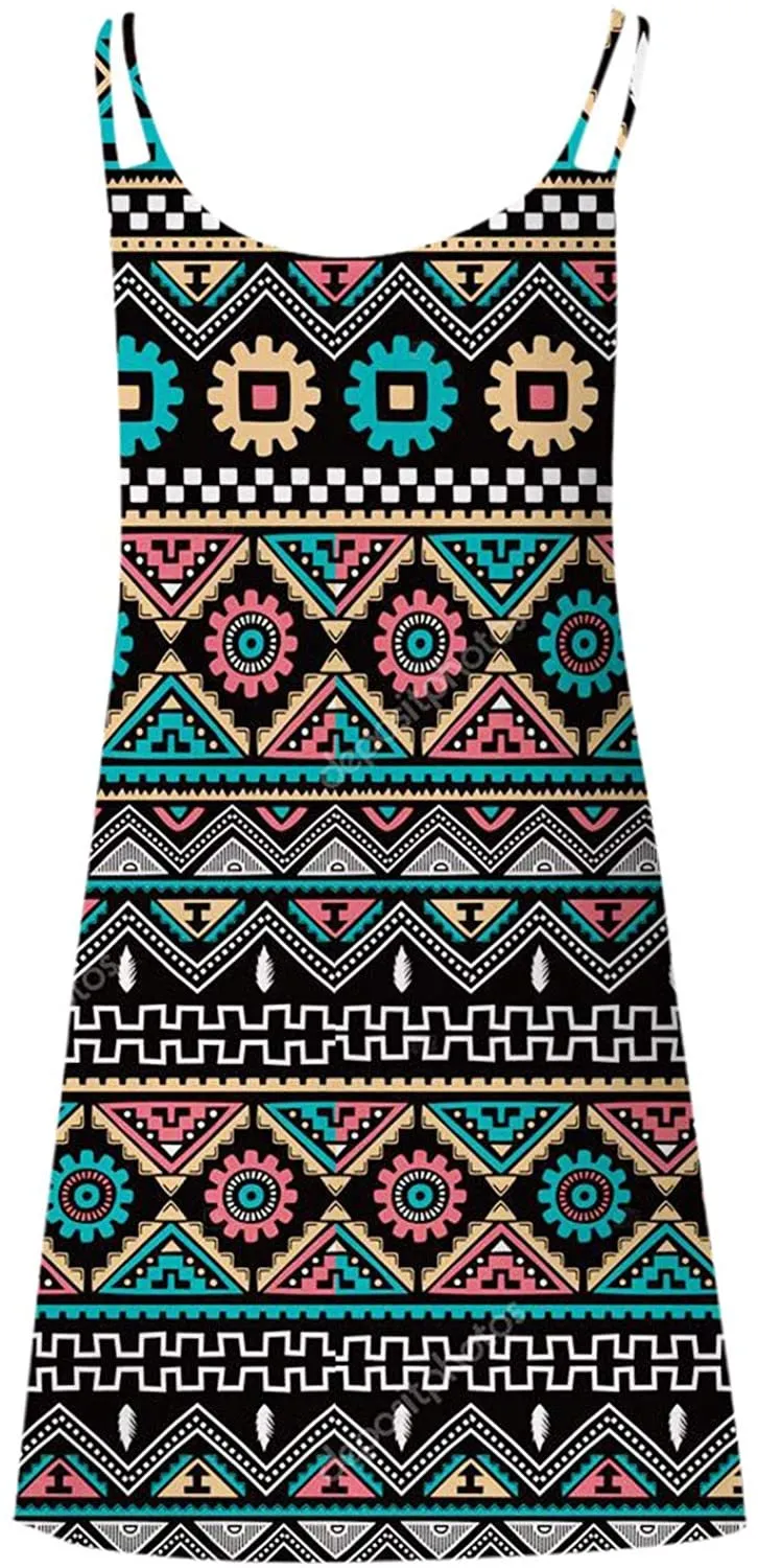 NXY Winsummer Women Dresses Summer Mini Sleeveless Flower Print Plus Size Boho Dress Short Tank Dress A-Line Beach Sundress