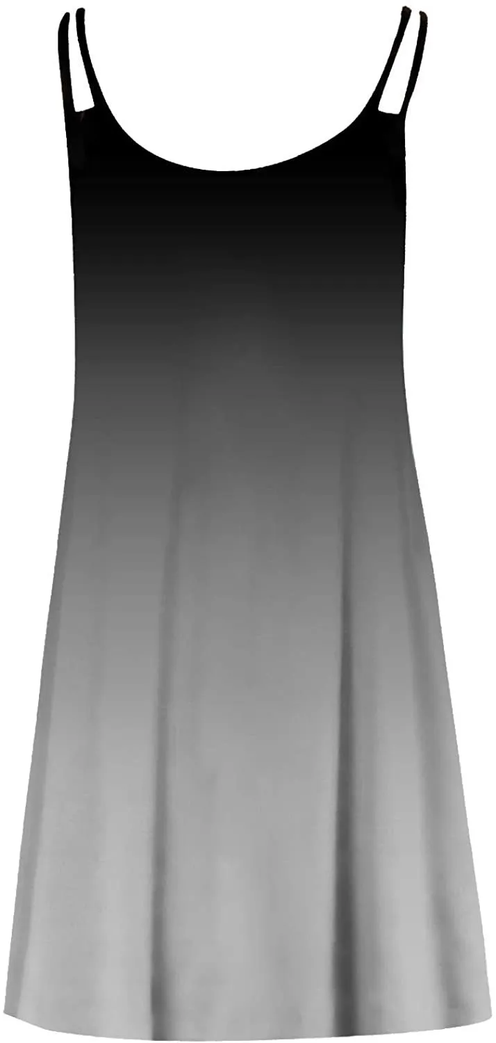 NXY Winsummer Women Dresses Summer Mini Sleeveless Flower Print Plus Size Boho Dress Short Tank Dress A-Line Beach Sundress