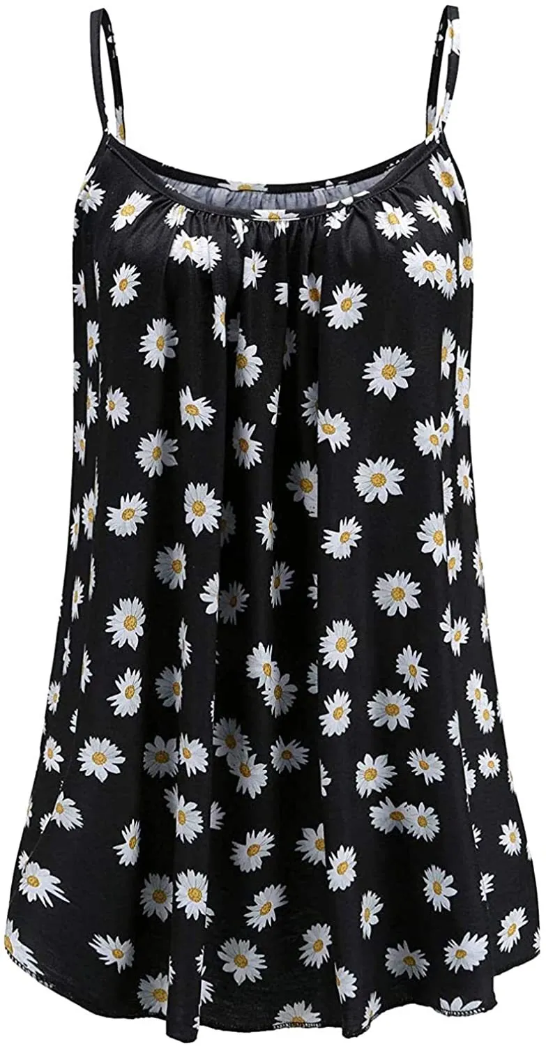 NXY Winsummer Women Dresses Summer Mini Sleeveless Flower Print Plus Size Boho Dress Short Tank Dress A-Line Beach Sundress