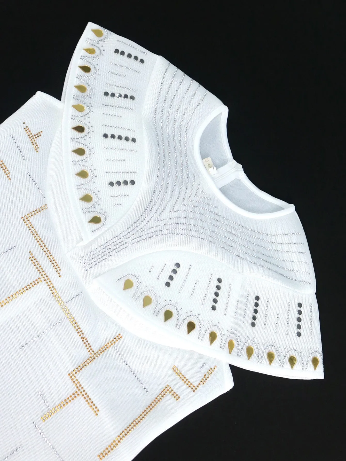O Neck Large Size Ladies Gowns