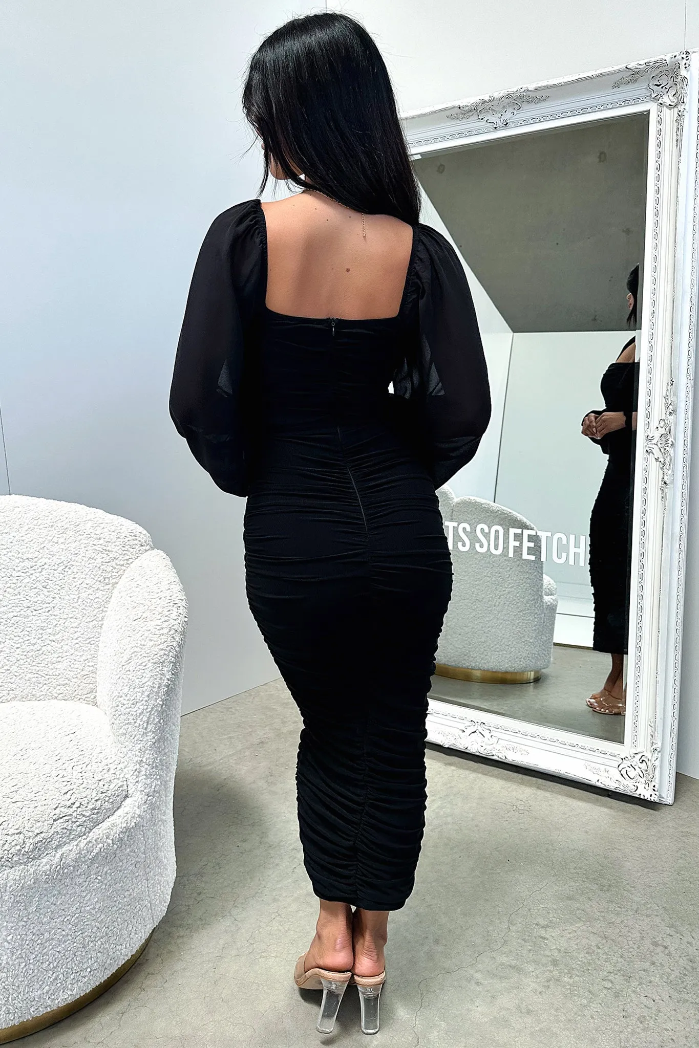 Octavia Maxi Dress - Black