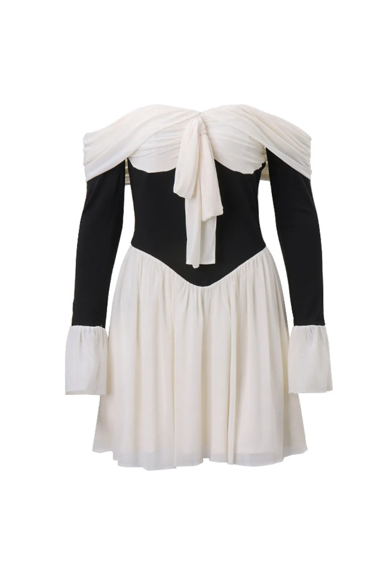 Off Shoulder Bow Corset Dress