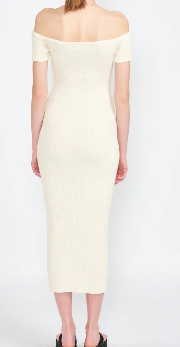 Off Shoulder Midi Dress