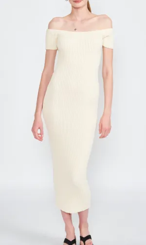 Off Shoulder Midi Dress