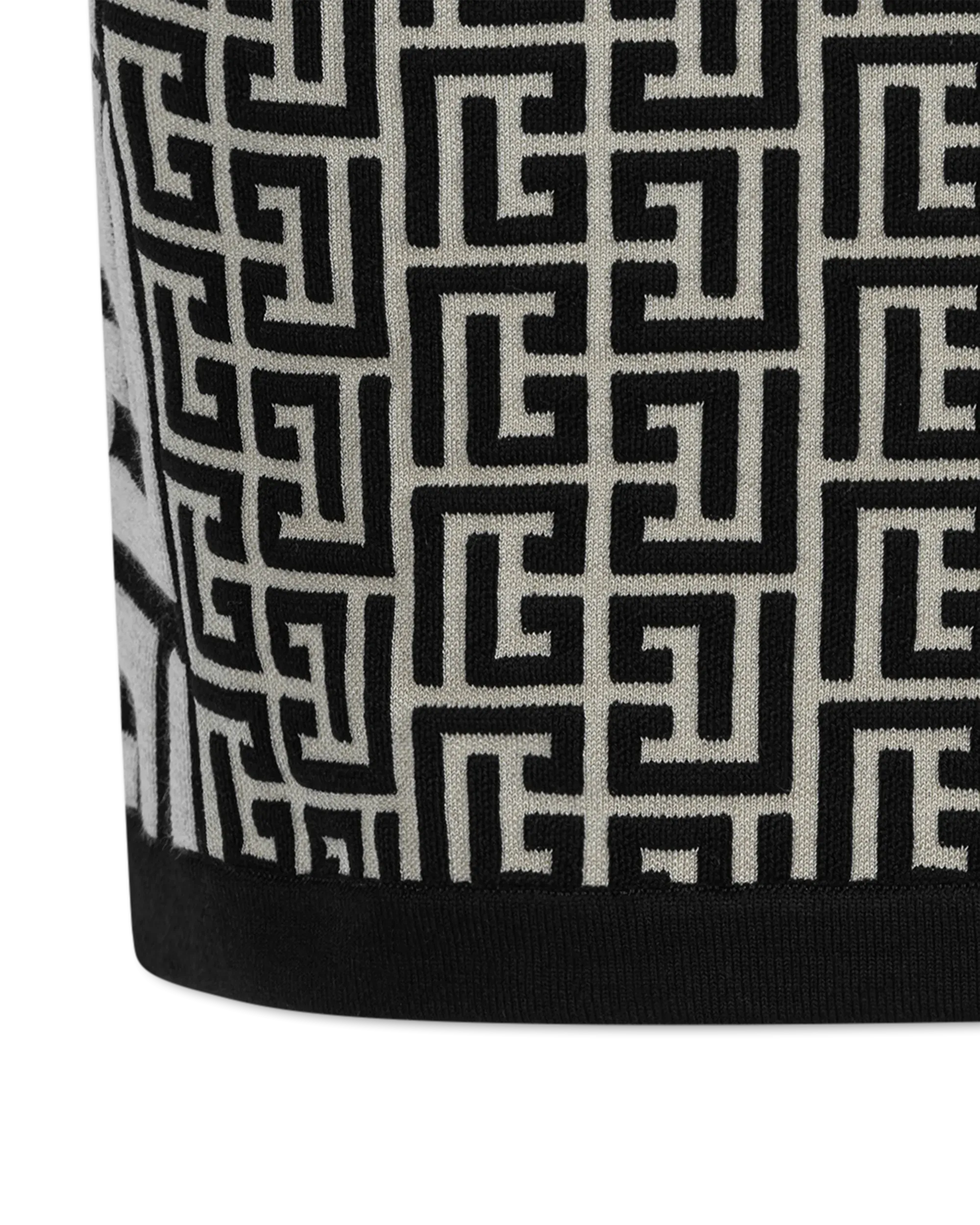 Off-Shoulder Monogram Knit Mini Dress