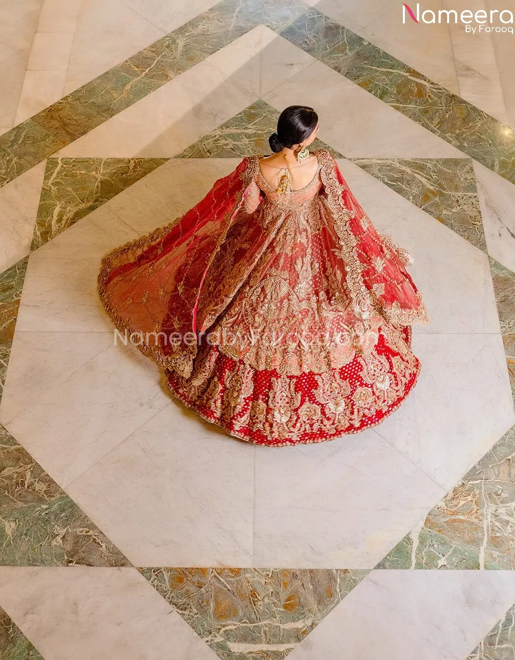 Pakistani Best Bridal Lehenga With Long Frock #BB260