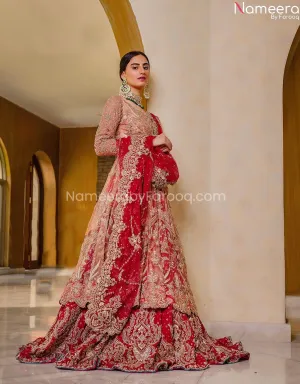 Pakistani Best Bridal Lehenga With Long Frock #BB260