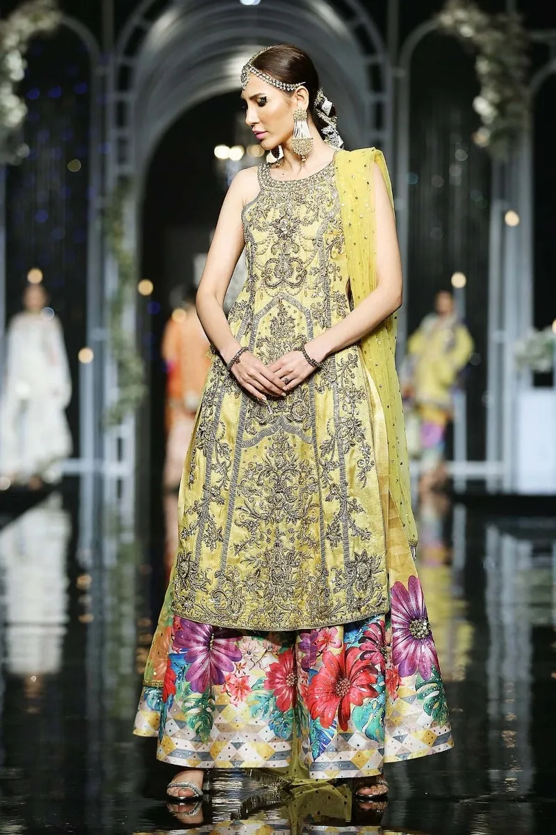 Pakistani Bridal Mehndi Lehnga for Wedding #C2109