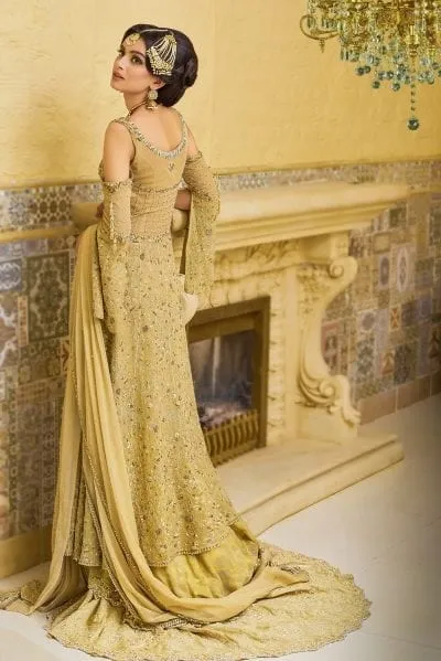Pakistani Bridal Pashwaz and Lehnga for Wedding #N7092