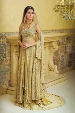 Pakistani Bridal Pashwaz and Lehnga for Wedding #N7092