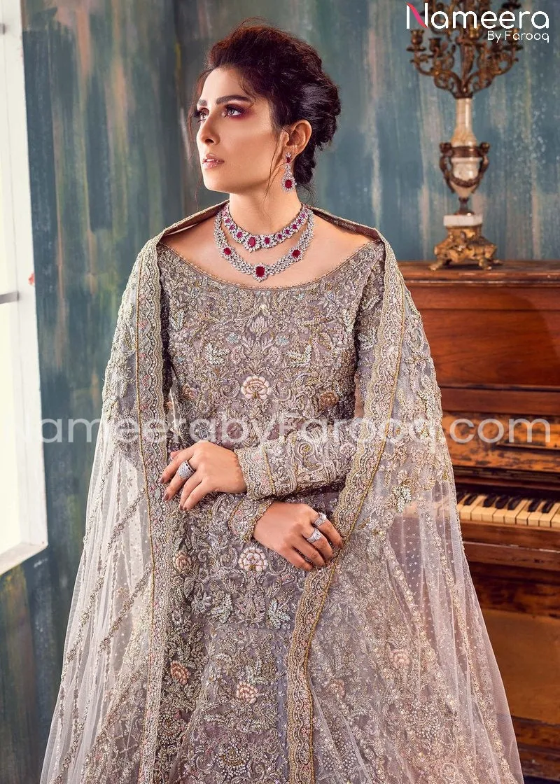 Pakistani Bridal Walima Maxi for Wedding Online #BB109