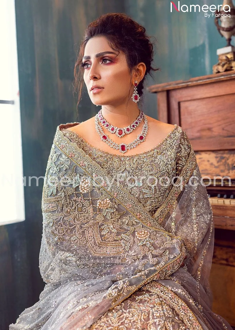 Pakistani Bridal Walima Maxi for Wedding Online #BB109