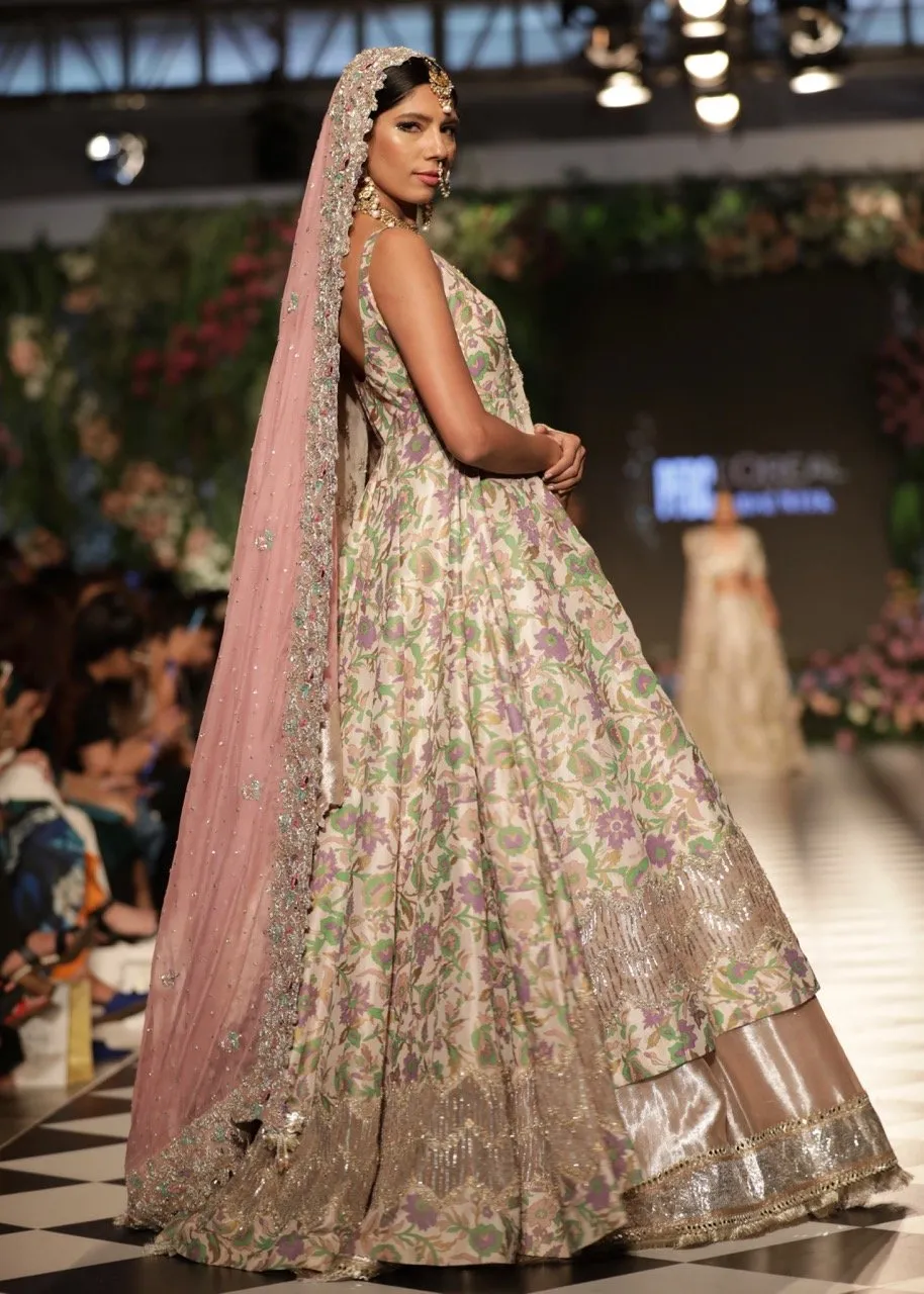 Pakistani Heavy Bridal Frock Lehnga for Wedding #J5161