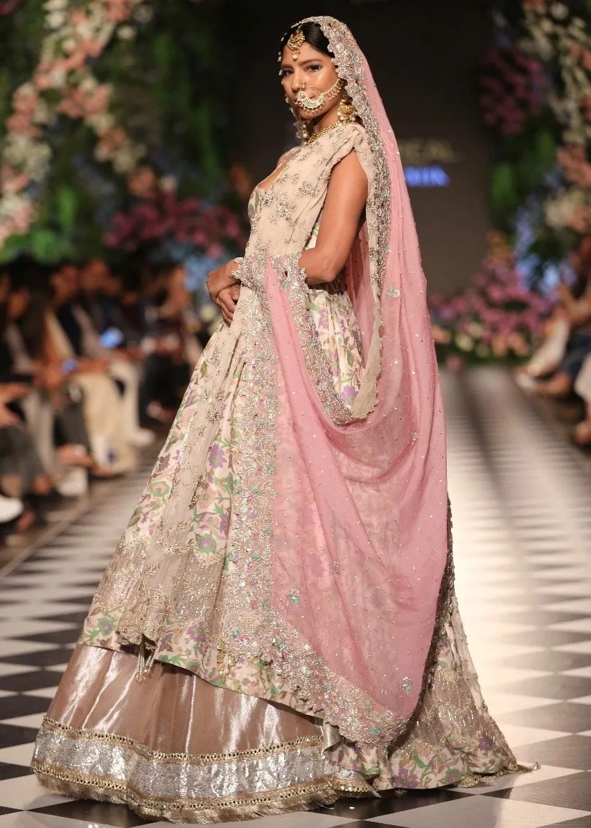 Pakistani Heavy Bridal Frock Lehnga for Wedding #J5161