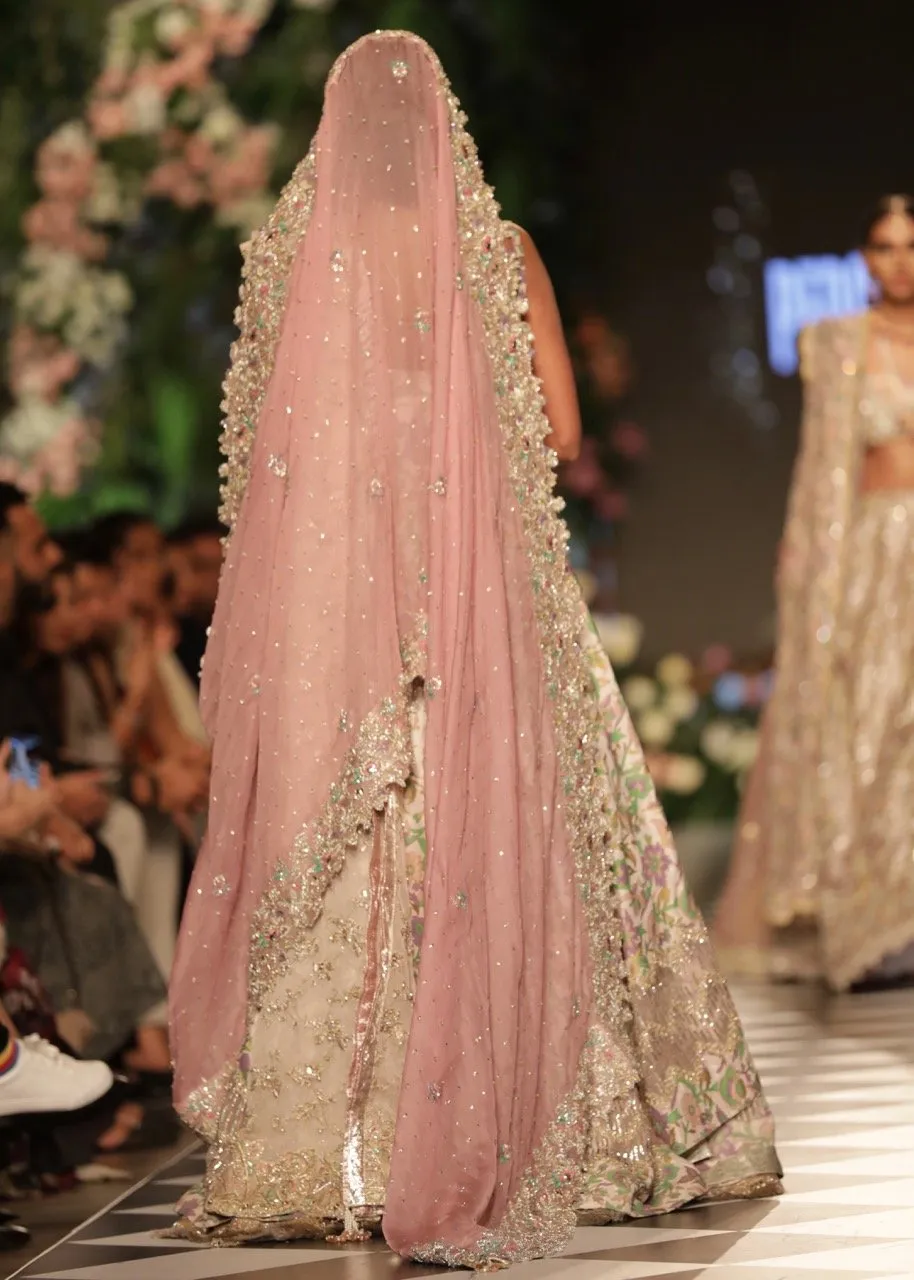 Pakistani Heavy Bridal Frock Lehnga for Wedding #J5161