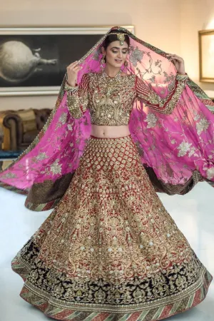 Pakistani Heavy Bridal Lehnga Choli for Wedding #C2087