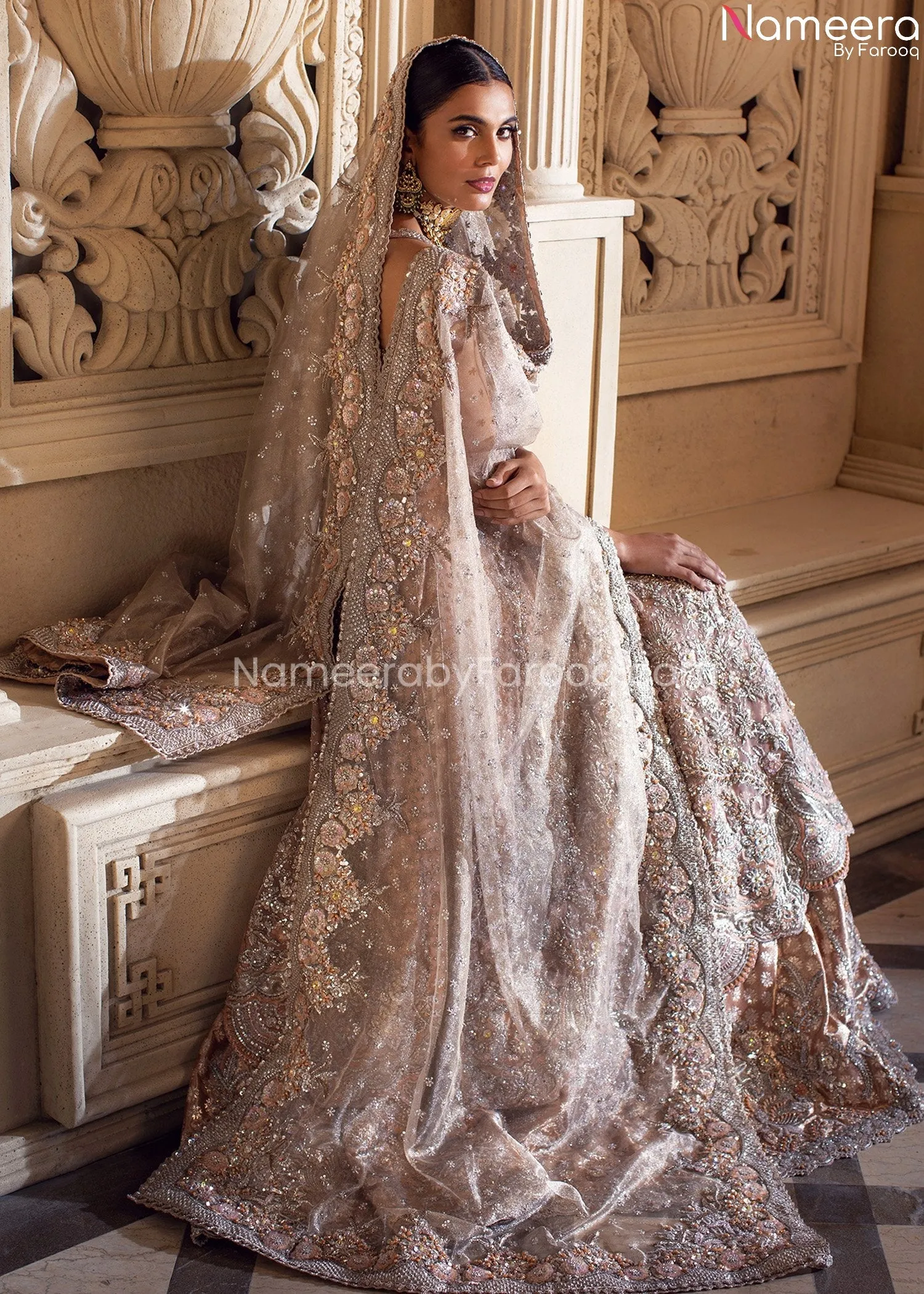 Pakistani Lehenga with Long Kurti Online 2021 #BB279