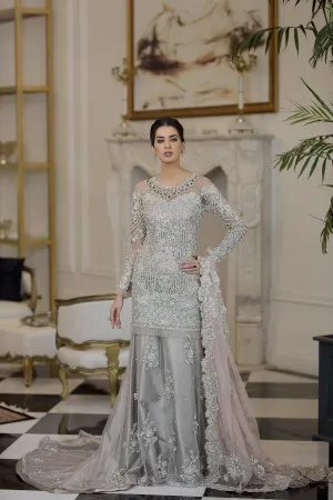 Pakistani Net Bridal Lehnga Outfit  #C2102