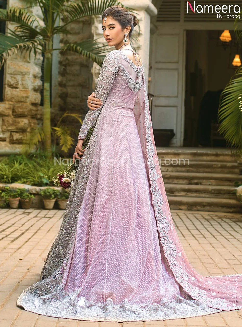 Pakistani Raw Silk Lehenga Dress for Bride 2021 #BR135