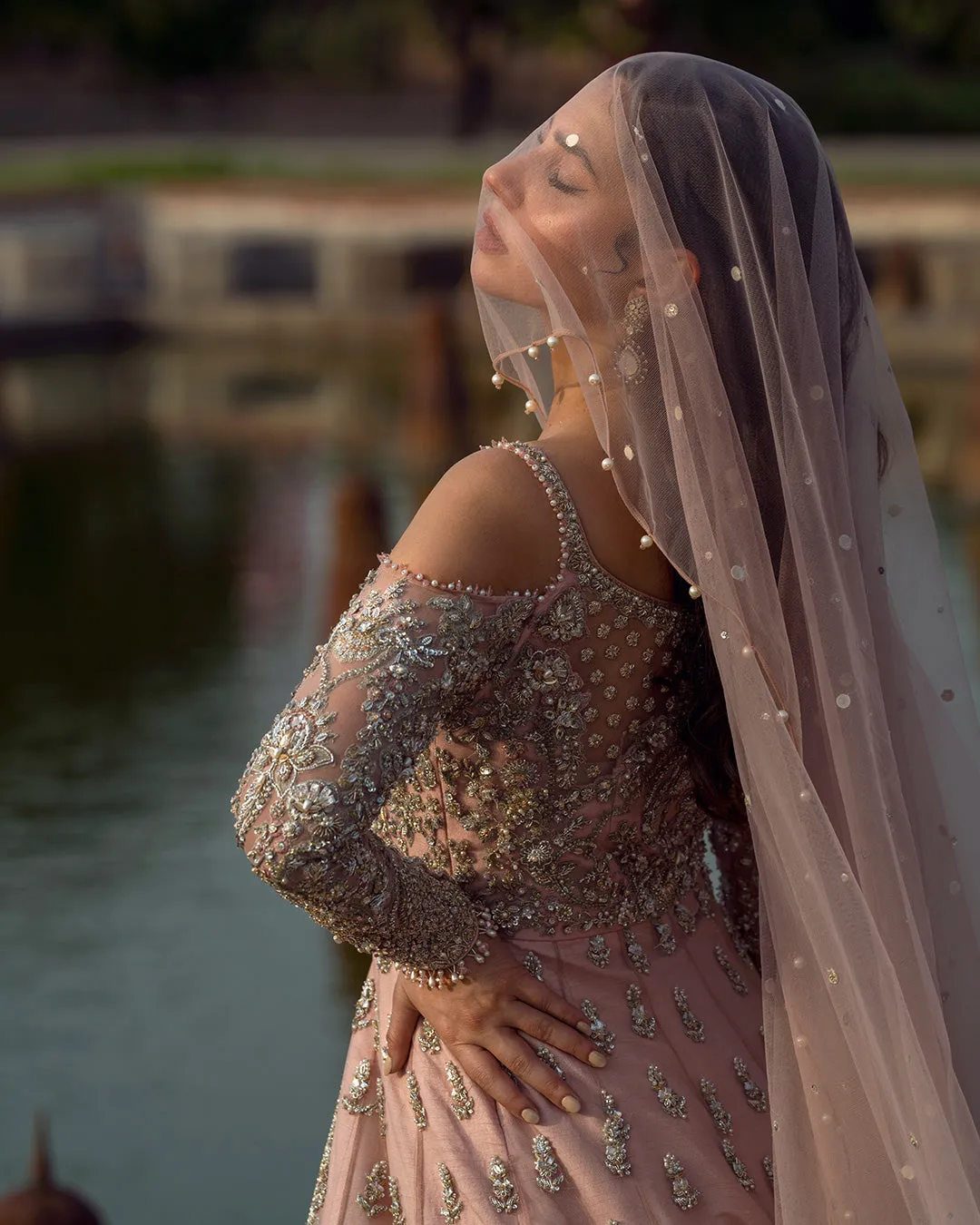 Pakistani Wedding Dress in Pink Bridal Gown Style