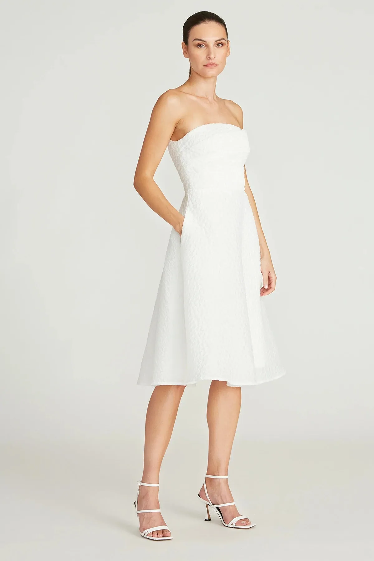 Penelope Strapless Dress - White