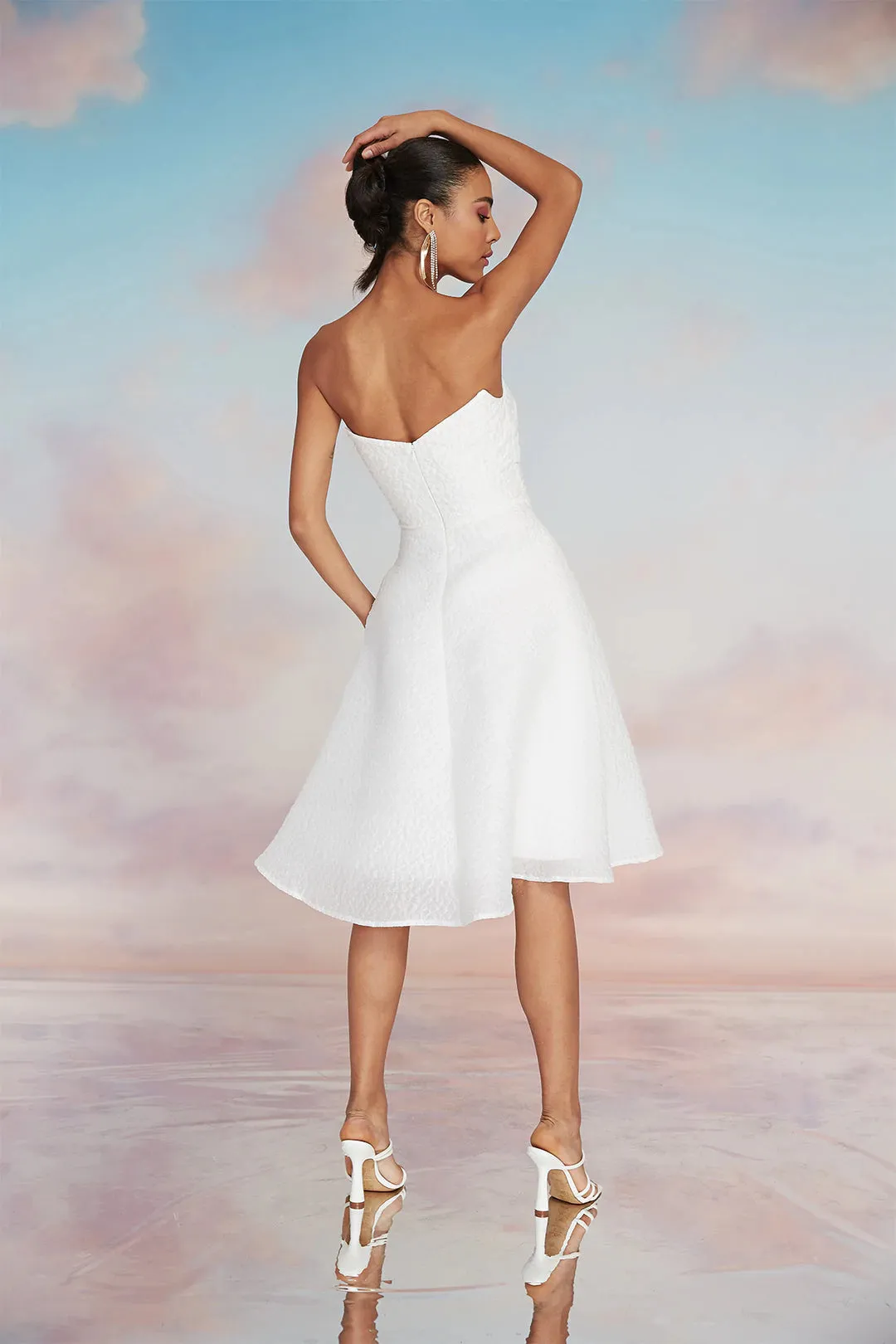 Penelope Strapless Dress - White