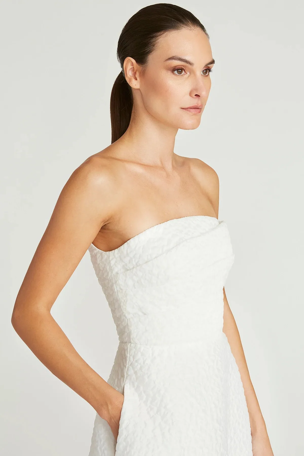 Penelope Strapless Dress - White