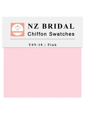 Pink Fabric Swatch Samples Chiffon