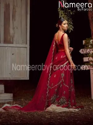 Pretty Pakistani Bridal Chiffon Lehenga Choli #BN205