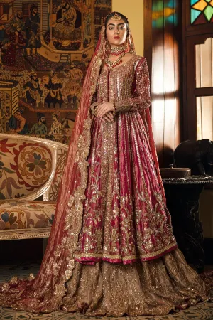 Red Bridal Lehenga Pakistani Bridal Dress #BA1000