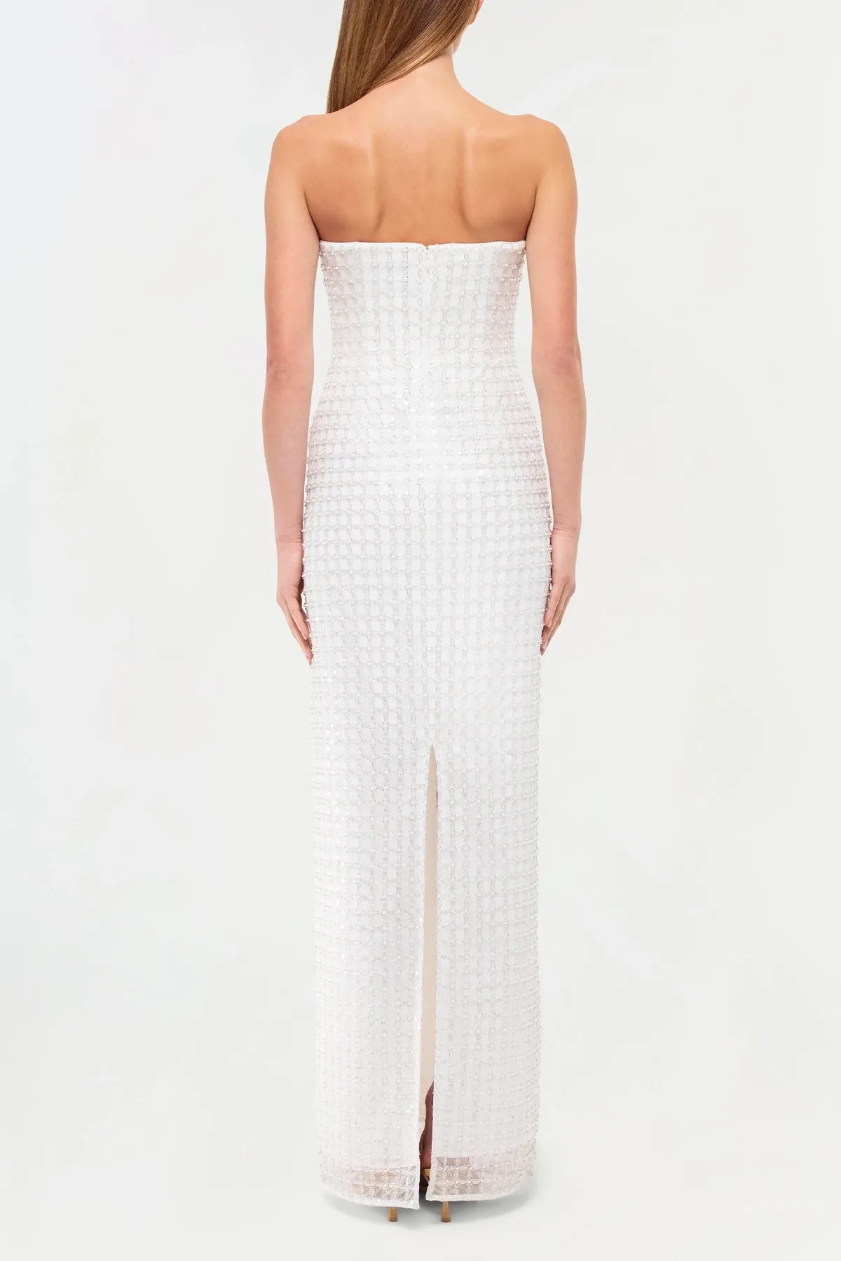 Reign Strapless Gown in White