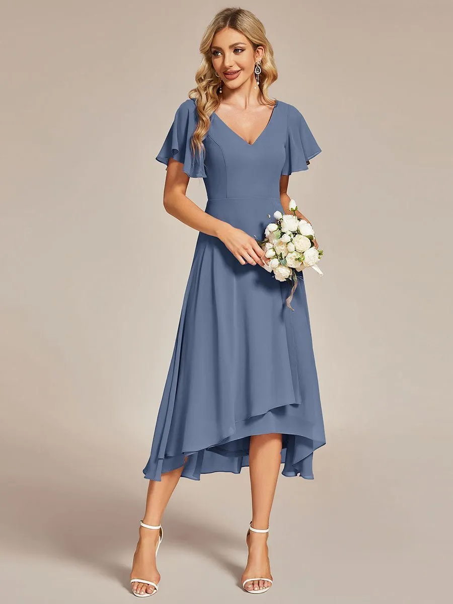 Roycebridal Grace midi mother of the bride gown in dusky navy Express NZ wide