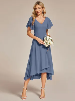 Roycebridal Grace midi mother of the bride gown in dusky navy Express NZ wide