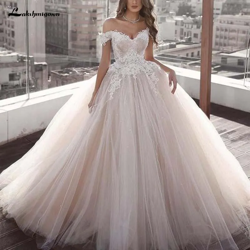 Roycebridal White Wedding Dresses Ball Gown Off The Shoulder Sweetheart