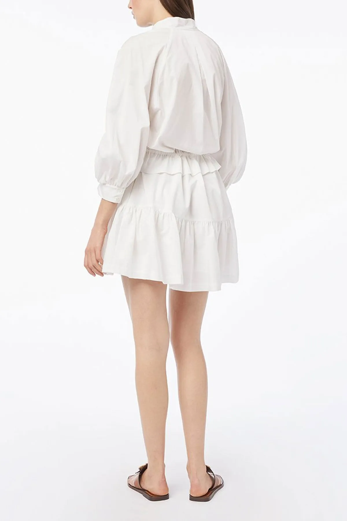 Ruched Sleeve Dress
